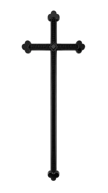 Monument Cross Aluminium Black – 43 x 16 cm | SKU 21-14223
