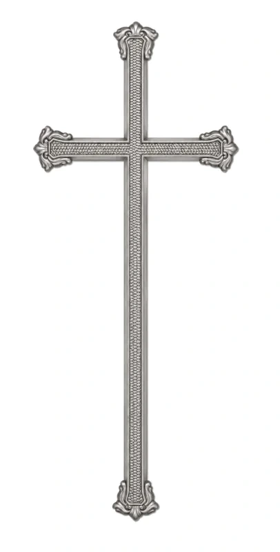 Monument Cross Aluminium Light Grey – 55 x 22 cm | SKU 21-27201