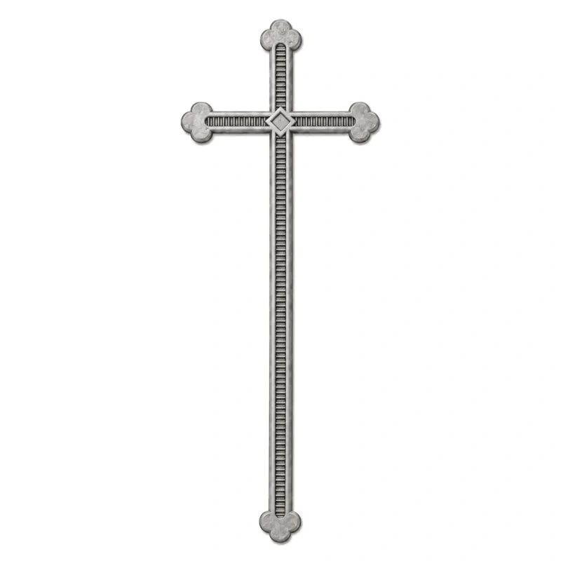 Monument Cross Aluminium Light Grey – 58 x 19 cm | SKU 21-27207