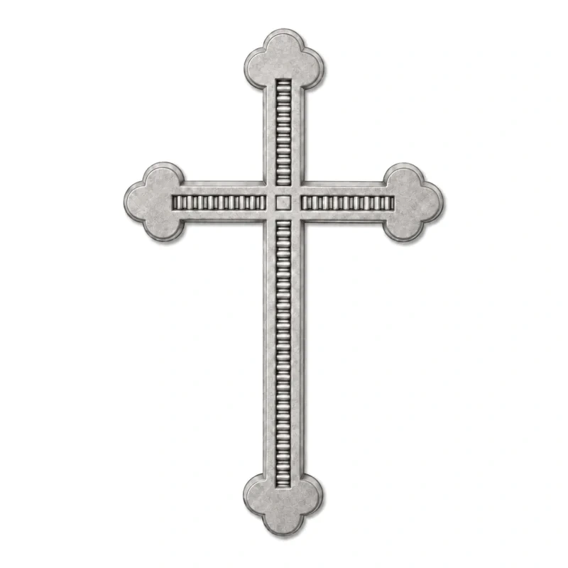 Monument Cross Aluminium Light Grey – 20 x 13 cm | SKU 21-27213