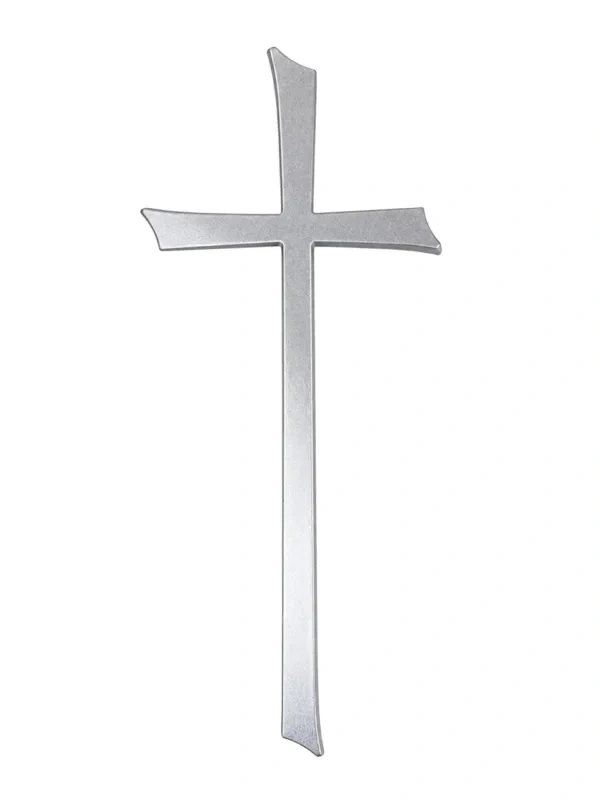 Monument Cross Aluminium Light Grey – 45 x 20 cm | SKU 21-27247