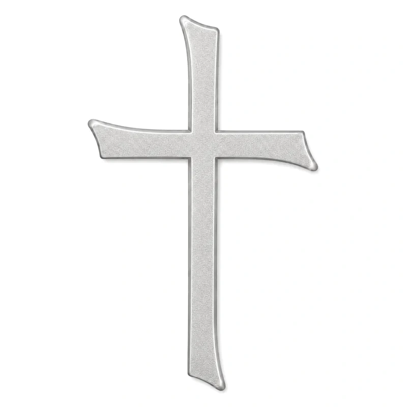 Monument Cross Aluminium Light Grey – 25,5 x 15,5 cm | SKU 21-27252