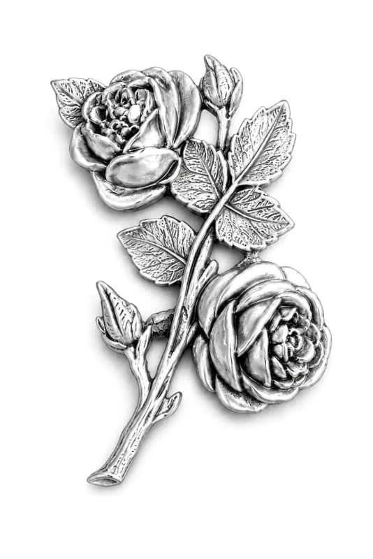 Memorial Decorative Brass Chromium – 17 x 10,5 cm | SKU 35-6434
